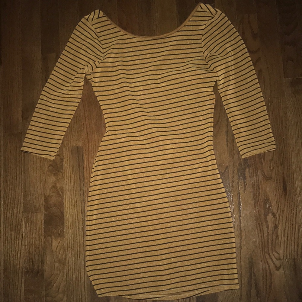Striped bodycon dress